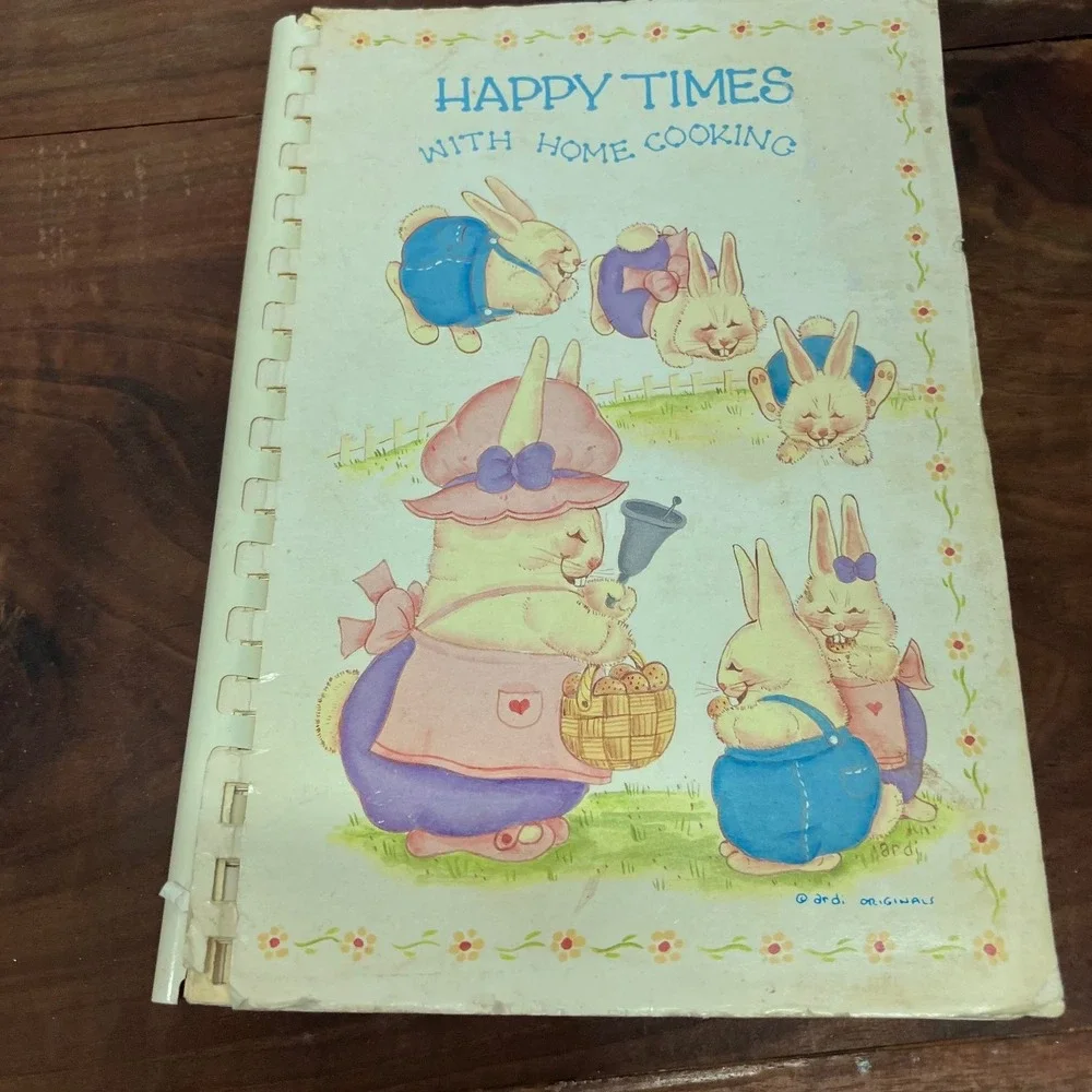 Happy Times with Home Cooking West Tulsa Baptist Church 1989 Cookbook Vintage